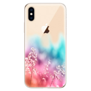 Silikonové pouzdro iSaprio - Apple iPhone XS - Rainbow Grass