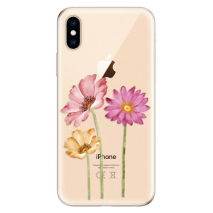 Silikonové pouzdro iSaprio - Apple iPhone XS - Three Flowers