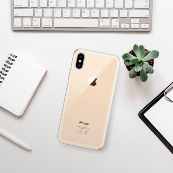 Silikonové pouzdro iSaprio - Apple iPhone XS - 4Pure čiré