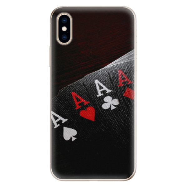 Odolné silikonové pouzdro iSaprio - Poker na mobil Apple iPhone XS (Odolný silikonový obal, kryt pouzdro iSaprio - Poker - na mobilní telefon Apple iPhone XS)