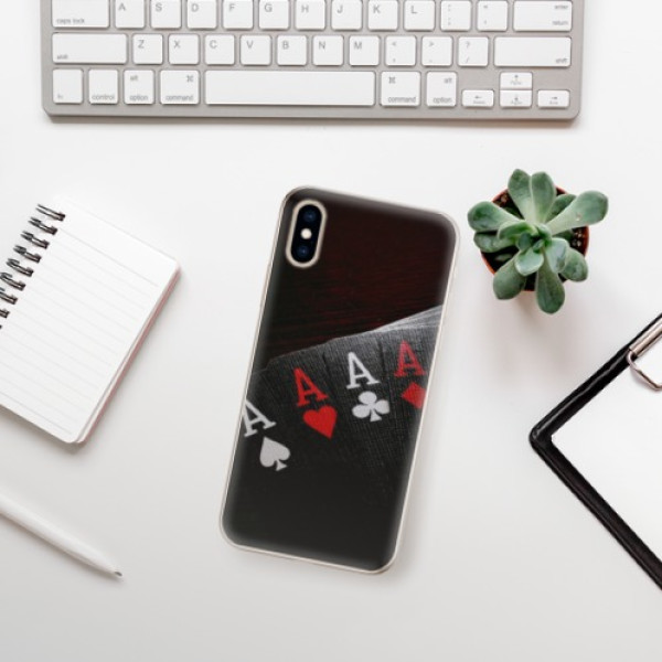 Silikonové pouzdro iSaprio - Apple iPhone XS - Poker