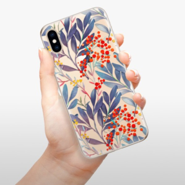 Silikonové pouzdro iSaprio - Apple iPhone XS - Rowanberry