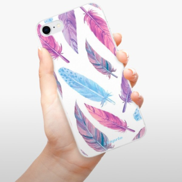 Silikonové pouzdro iSaprio - Apple iPhone SE 2020 / Apple iPhone SE 2022 - Feather Pattern 10