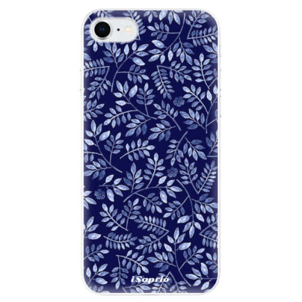 Odolné silikonové pouzdro iSaprio - Blue Leaves 05 - iPhone SE 2020