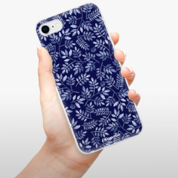 Silikonové pouzdro iSaprio - Apple iPhone SE 2020 / Apple iPhone SE 2022 - Blue Leaves 05