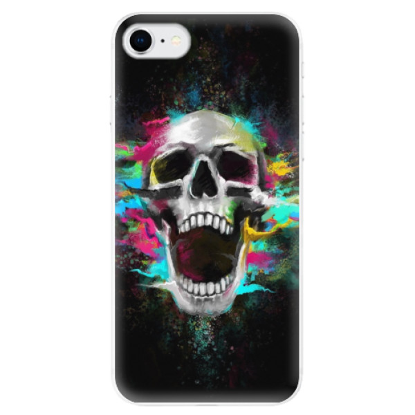 Odolné silikonové pouzdro iSaprio - Skull in Colors na mobil Apple iPhone SE 2020 / Apple iPhone SE 2022 (Odolný silikonový obal, kryt pouzdro iSaprio - Skull in Colors - na mobilní telefon Apple iPhone SE 2020 / Apple iPhone SE 2022)
