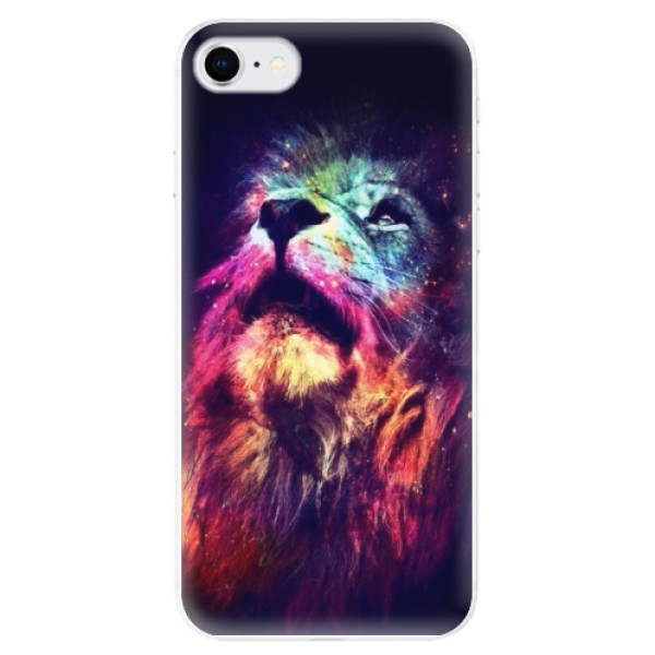Odolné silikonové pouzdro iSaprio - Lion in Colors na mobil Apple iPhone SE 2020 / Apple iPhone SE 2022 (Odolný silikonový obal, kryt pouzdro iSaprio - Lion in Colors - na mobilní telefon Apple iPhone SE 2020 / Apple iPhone SE 2022)