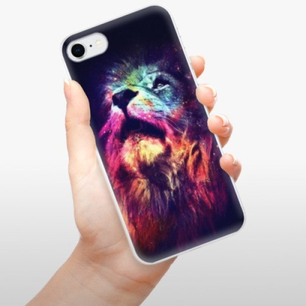 Silikonové pouzdro iSaprio - Apple iPhone SE 2020 / Apple iPhone SE 2022 - Lion in Colors
