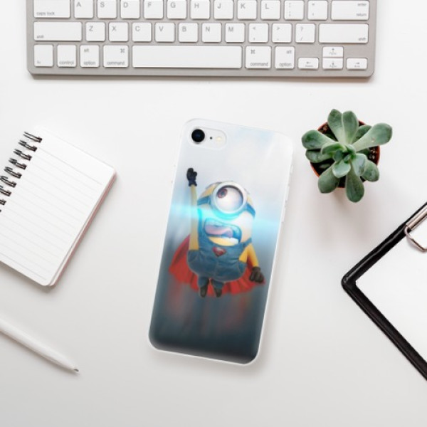 Silikonové pouzdro iSaprio - Apple iPhone SE 2020 / Apple iPhone SE 2022 - Mimons Superman 02