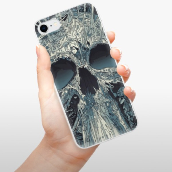 Silikonové pouzdro iSaprio - Apple iPhone SE 2020 / Apple iPhone SE 2022 - Abstract Skull