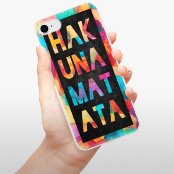 Silikonové pouzdro iSaprio - Apple iPhone SE 2020 / Apple iPhone SE 2022 - Hakuna Matata 01