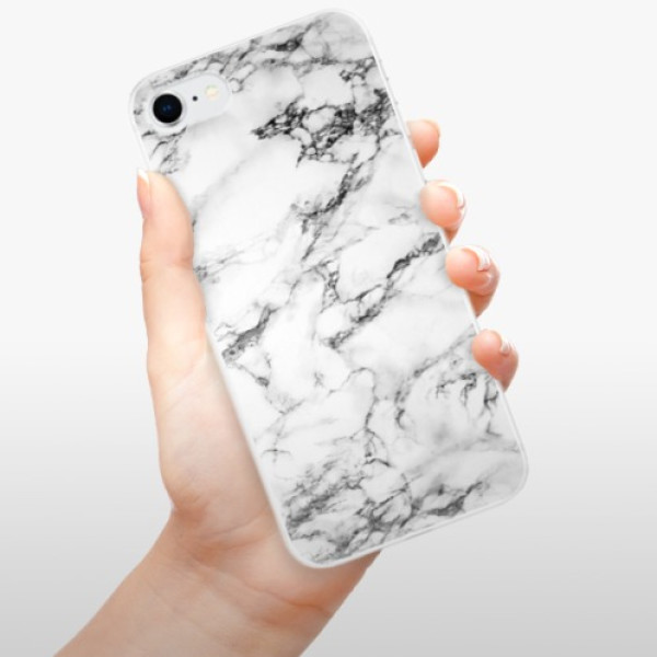 Silikonové pouzdro iSaprio - Apple iPhone SE 2020 / Apple iPhone SE 2022 - White Marble 01
