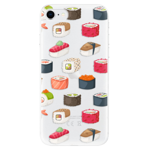 Odolné silikonové pouzdro iSaprio - Sushi Pattern na mobil Apple iPhone SE 2020 / Apple iPhone SE 2022 (Odolný silikonový obal, kryt pouzdro iSaprio - Sushi Pattern - na mobilní telefon Apple iPhone SE 2020 / Apple iPhone SE 2022)