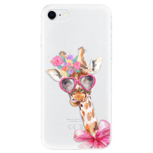 Silikonové pouzdro iSaprio - Apple iPhone SE 2020 / Apple iPhone SE 2022 - Lady Giraffe