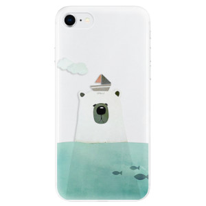 Silikonové pouzdro iSaprio - Apple iPhone SE 2020 / Apple iPhone SE 2022 - Bear With Boat