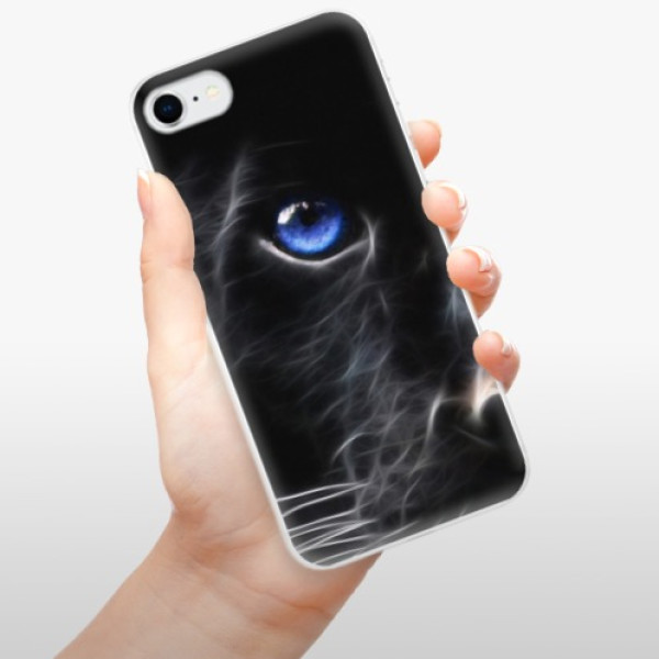 Silikonové pouzdro iSaprio - Apple iPhone SE 2020 / Apple iPhone SE 2022 - Black Puma