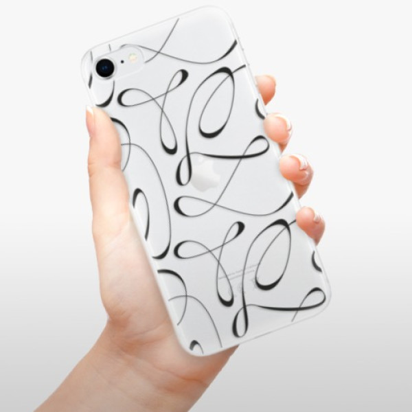 Silikonové pouzdro iSaprio - Apple iPhone SE 2020 / Apple iPhone SE 2022 - Fancy black