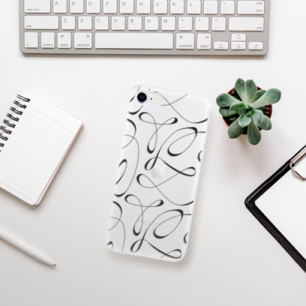 Silikonové pouzdro iSaprio - Apple iPhone SE 2020 / Apple iPhone SE 2022 - Fancy black