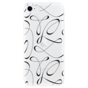 Silikonové pouzdro iSaprio - Apple iPhone SE 2020 / Apple iPhone SE 2022 - Fancy black