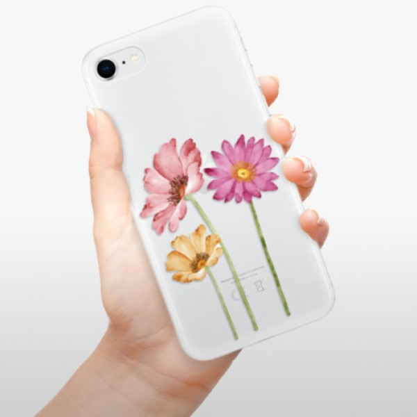 Silikonové pouzdro iSaprio - Apple iPhone SE 2020 / Apple iPhone SE 2022 - Three Flowers