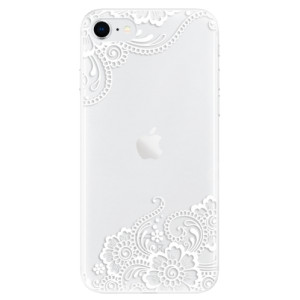 Silikonové pouzdro iSaprio - Apple iPhone SE 2020 / Apple iPhone SE 2022 - White Lace 02