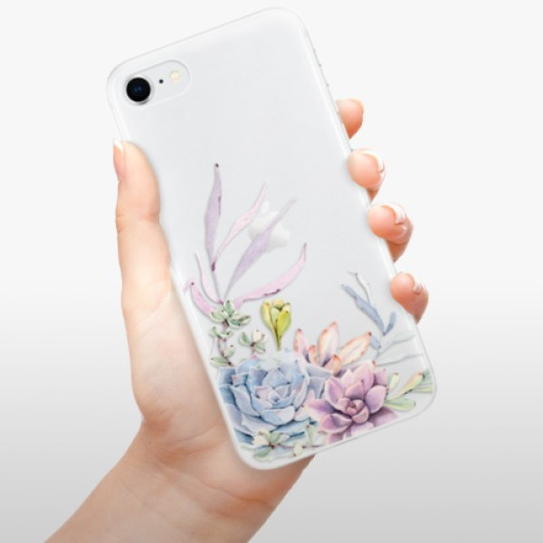 Silikonové pouzdro iSaprio - Apple iPhone SE 2020 / Apple iPhone SE 2022 - Succulent 01