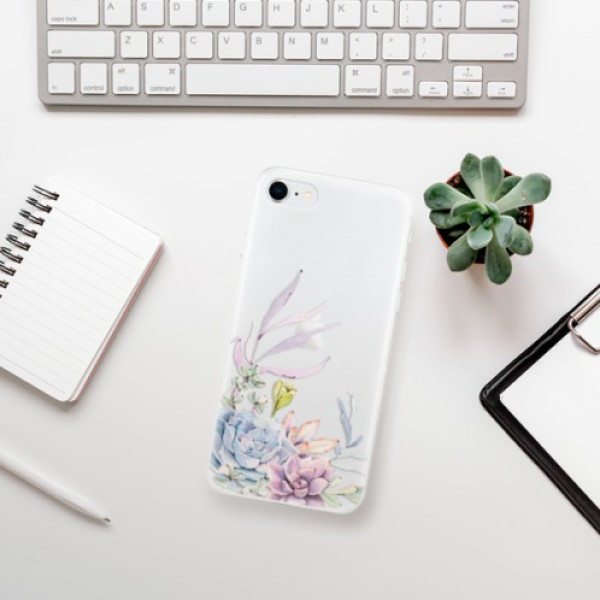 Silikonové pouzdro iSaprio - Apple iPhone SE 2020 / Apple iPhone SE 2022 - Succulent 01