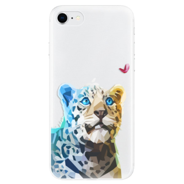 Levně Odolné silikonové pouzdro iSaprio - Leopard With Butterfly - iPhone SE 2020