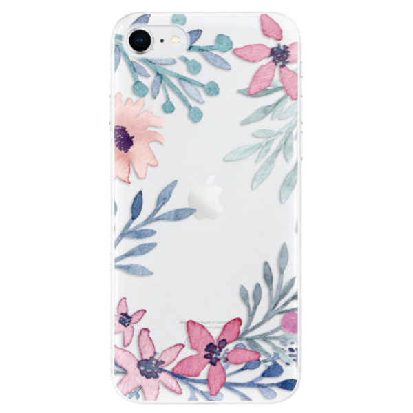 Odolné silikonové pouzdro iSaprio - Leaves and Flowers na mobil Apple iPhone SE 2020 / Apple iPhone SE 2022 (Odolný silikonový obal, kryt pouzdro iSaprio - Leaves and Flowers - na mobilní telefon Apple iPhone SE 2020 / Apple iPhone SE 2022)