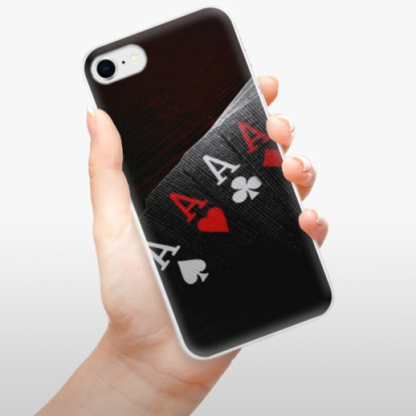 Silikonové pouzdro iSaprio - Apple iPhone SE 2020 / Apple iPhone SE 2022 - Poker
