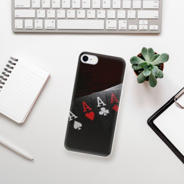 Silikonové pouzdro iSaprio - Apple iPhone SE 2020 / Apple iPhone SE 2022 - Poker