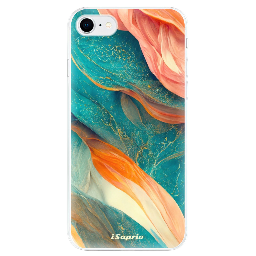 Odolné silikonové pouzdro iSaprio - Abstract Marble - iPhone SE 2020