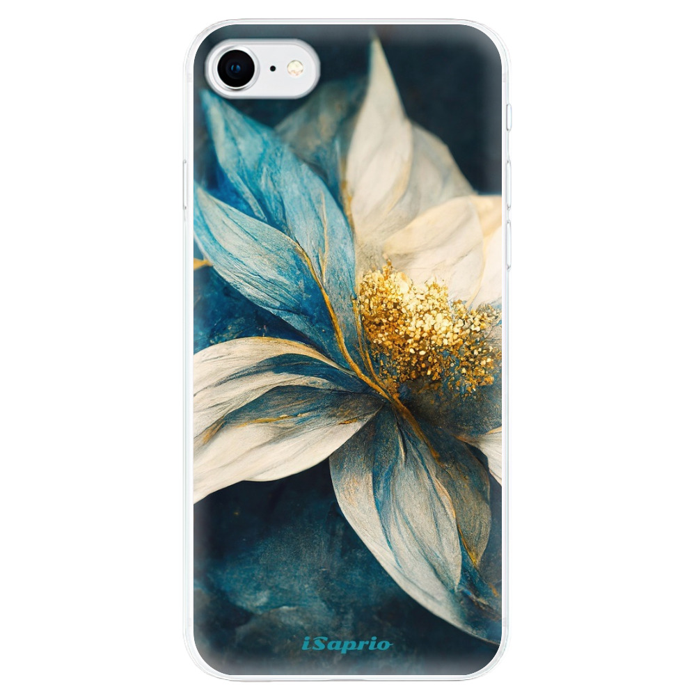 Odolné silikonové pouzdro iSaprio - Blue Petals - iPhone SE 2020