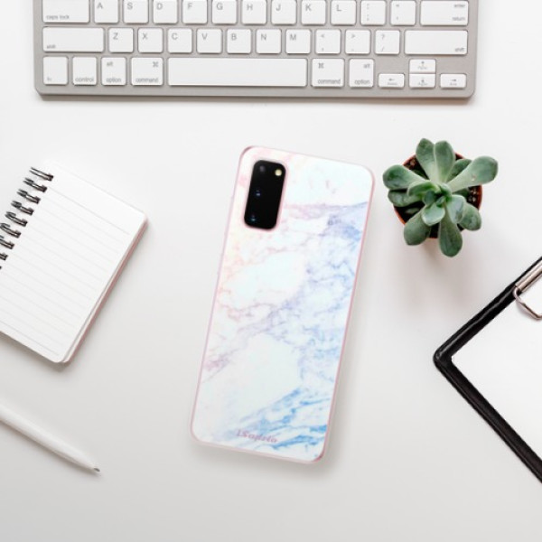 Silikonové pouzdro iSaprio - Samsung Galaxy S20 - Raibow Marble 10