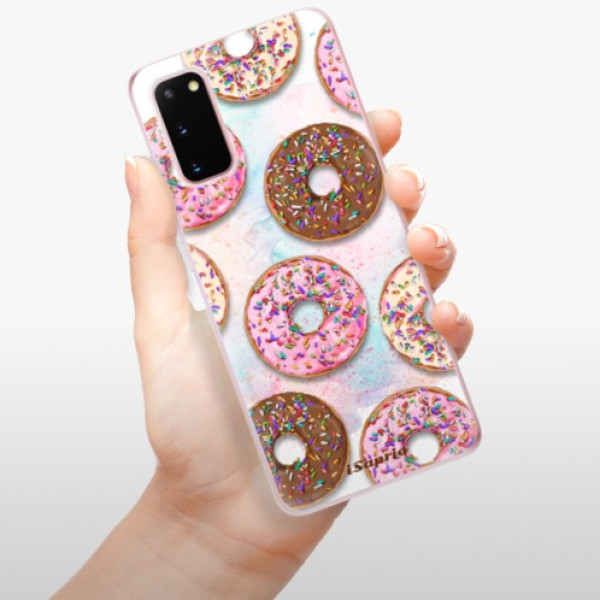 Silikonové pouzdro iSaprio - Samsung Galaxy S20 - Donuts 11