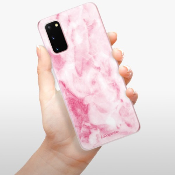 Silikonové pouzdro iSaprio - Samsung Galaxy S20 - RoseMarble 16