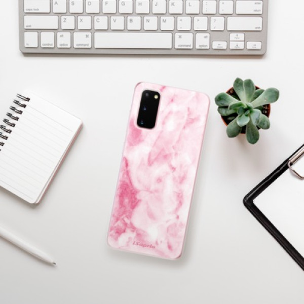 Silikonové pouzdro iSaprio - Samsung Galaxy S20 - RoseMarble 16