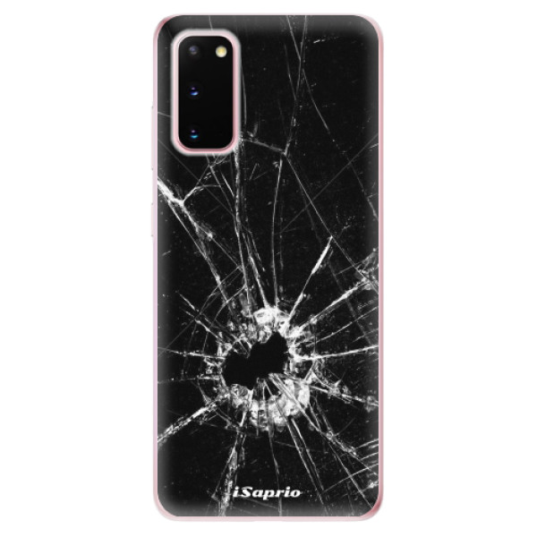 Odolné silikonové pouzdro iSaprio - Broken Glass 10 na mobil Samsung Galaxy S20 (Odolný silikonový obal, kryt pouzdro iSaprio - Broken Glass 10 - na mobilní telefon Samsung Galaxy S20)