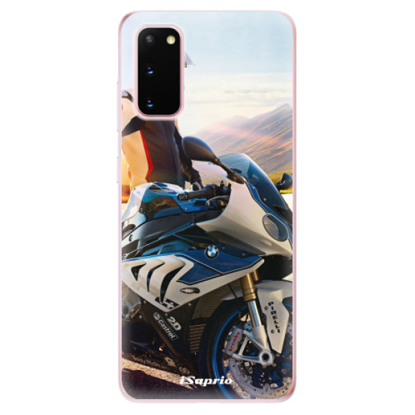 Odolné silikonové pouzdro iSaprio - Motorcycle 10 - Samsung Galaxy S20