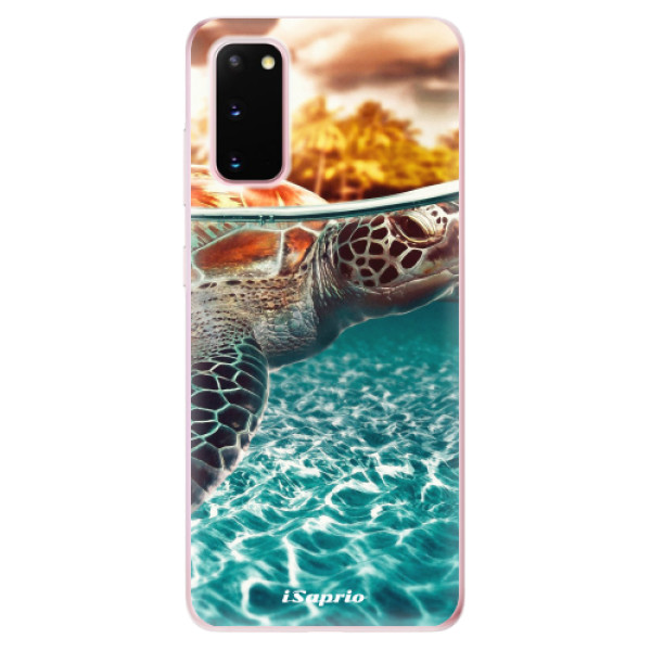 Odolné silikonové pouzdro iSaprio - Turtle 01 na mobil Samsung Galaxy S20 (Odolný silikonový obal, kryt pouzdro iSaprio - Turtle 01 - na mobilní telefon Samsung Galaxy S20)
