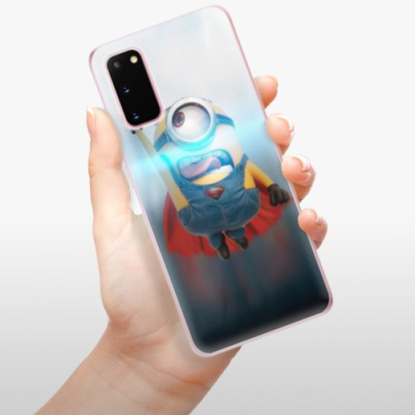 Silikonové pouzdro iSaprio - Samsung Galaxy S20 - Mimons Superman 02