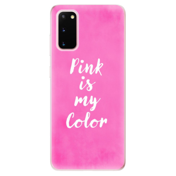 Odolné silikonové pouzdro iSaprio - Pink is my color na mobil Samsung Galaxy S20 (Odolný silikonový obal, kryt pouzdro iSaprio - Pink is my color - na mobilní telefon Samsung Galaxy S20)