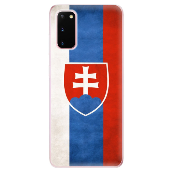 Odolné silikonové pouzdro iSaprio - Slovakia Flag - Samsung Galaxy S20