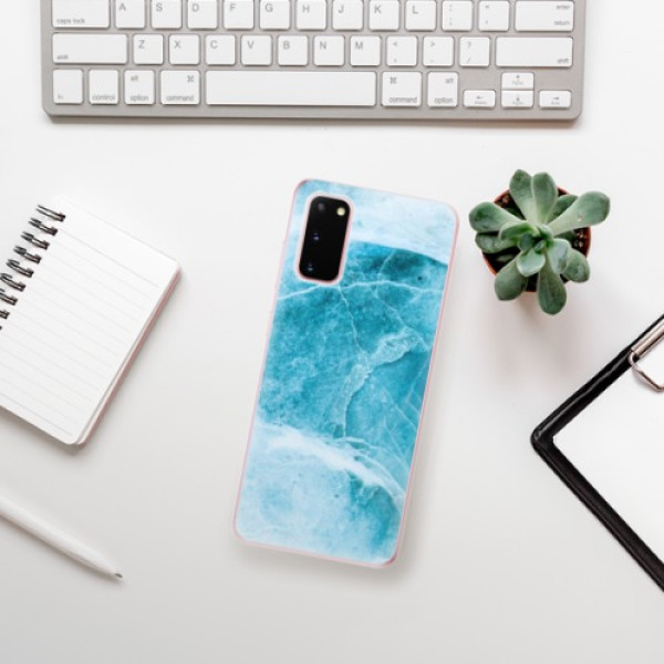 Silikonové pouzdro iSaprio - Samsung Galaxy S20 - Blue Marble