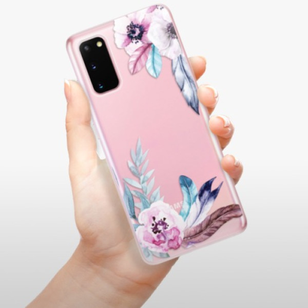 Silikonové pouzdro iSaprio - Samsung Galaxy S20 - Flower Pattern 04