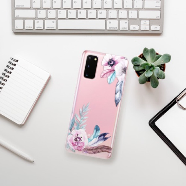 Silikonové pouzdro iSaprio - Samsung Galaxy S20 - Flower Pattern 04