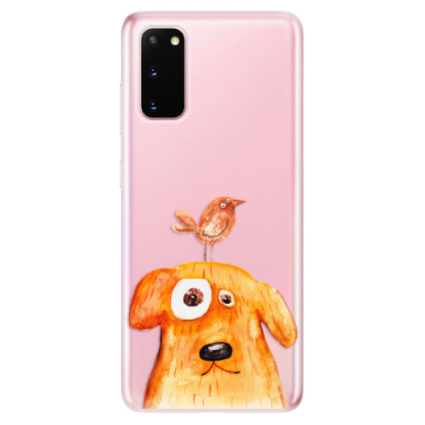 Odolné silikonové pouzdro iSaprio - Dog And Bird na mobil Samsung Galaxy S20 (Odolný silikonový obal, kryt pouzdro iSaprio - Dog And Bird - na mobilní telefon Samsung Galaxy S20)
