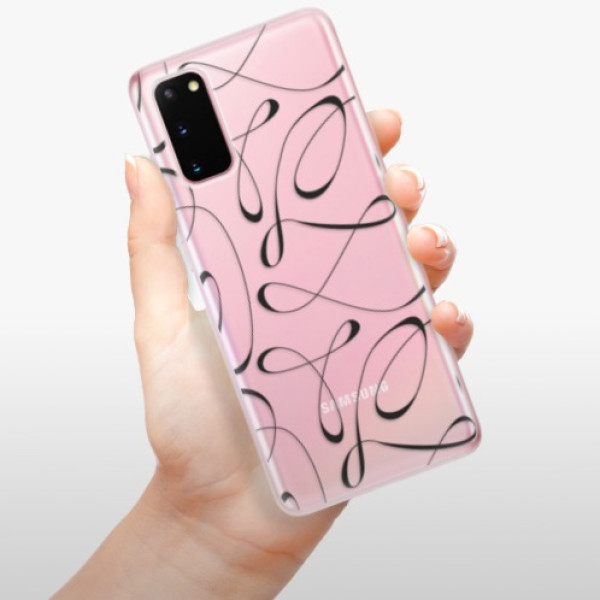 Silikonové pouzdro iSaprio - Samsung Galaxy S20 - Fancy black