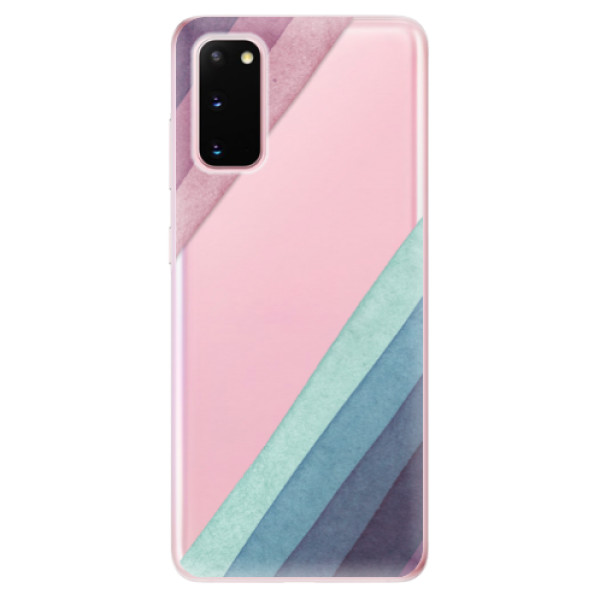 Odolné silikonové pouzdro iSaprio - Glitter Stripes 01 na mobil Samsung Galaxy S20 (Odolný silikonový obal, kryt pouzdro iSaprio - Glitter Stripes 01 - na mobilní telefon Samsung Galaxy S20)