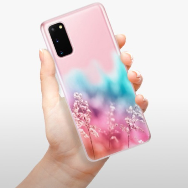 Silikonové pouzdro iSaprio - Samsung Galaxy S20 - Rainbow Grass